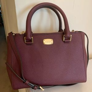 MICHAEL KORS Plum XS Satchel Handbag Purse